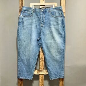 Torrid medium wash button up denim jeans. Size 22S. EUC.